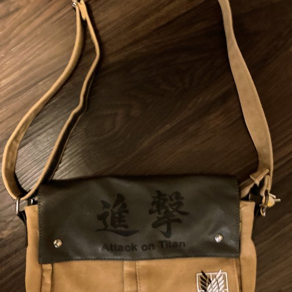 Anime Other - Attack On Titan Anime Scouting Canvas Shoulder Anime Messenger Bag